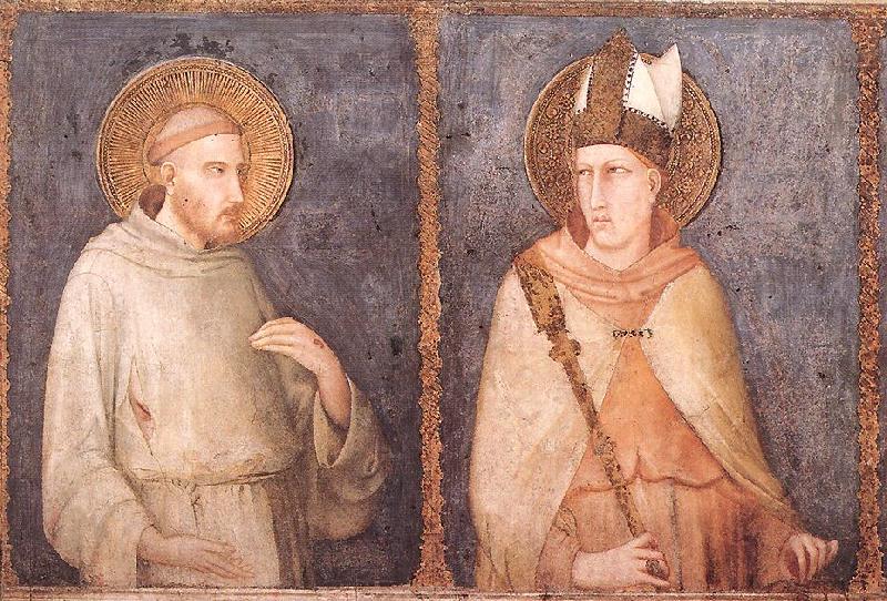 Simone Martini t Francis and St Louis of Toulouse oil painting picture
